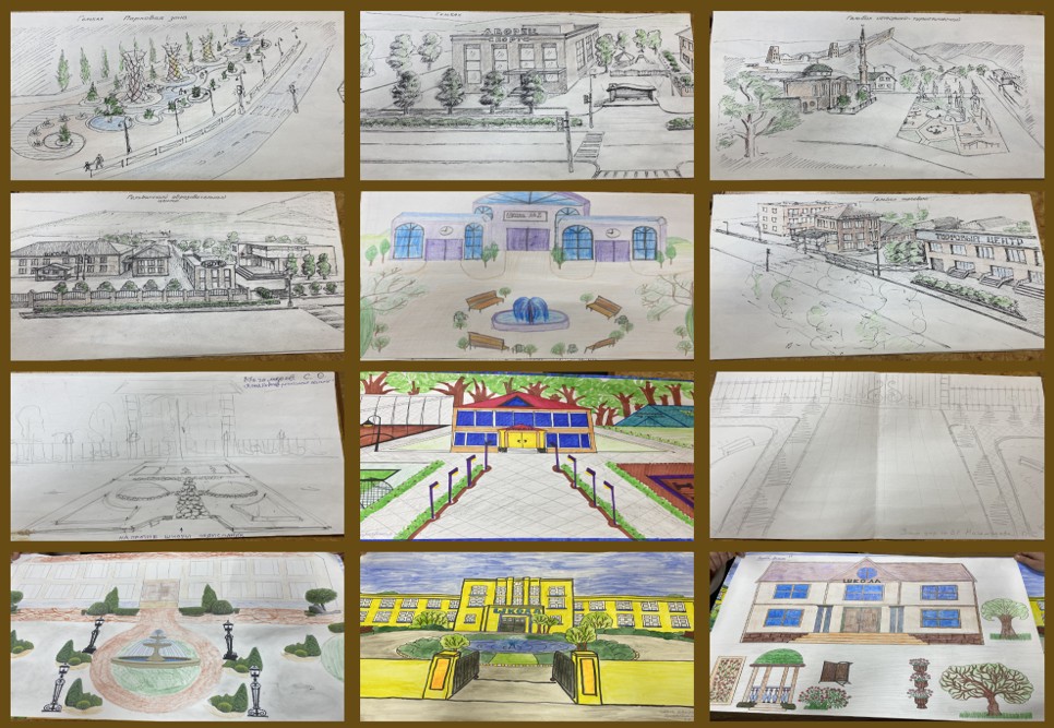 Прошел школьный конкурс детских рисунков «Как будет выглядеть территория, где мы живем»
